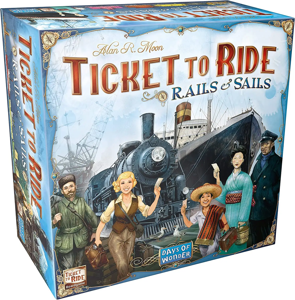 Ticket to Ride - Rails & Sails (Квиток на потяг: рейки та вітрила) англійське видання