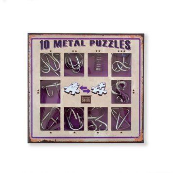 Набір головоломок 10 metal puzzles фіолетовий