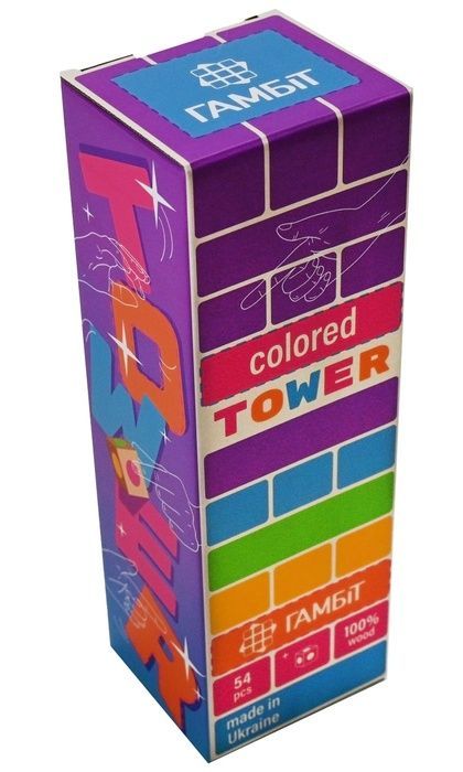 Дженга кольорова (Jenga)