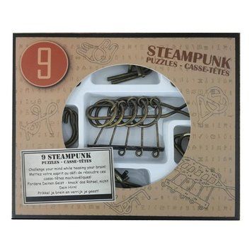 Набір головоломок 9 Steampunk Puzzles Set, коричневий