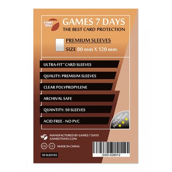 Протектори Games7Days (80 x 120 мм) Premium Quality (50 шт)