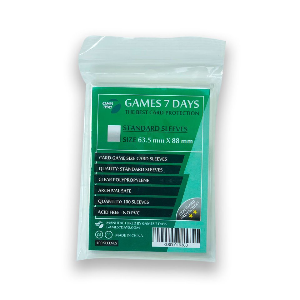 Протектори Games7Days (63,5 x 88 мм) Standard Card Game (100 шт)