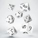 Набір кубиків Classic RPG White & black Dice Set