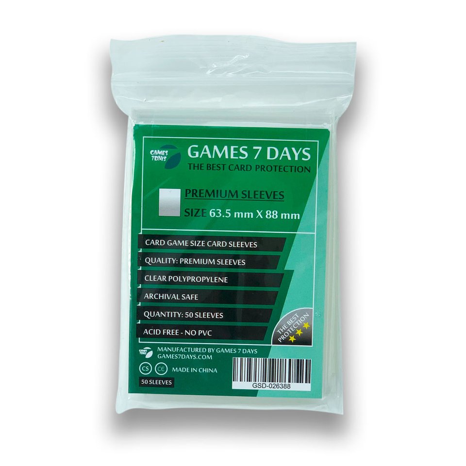 Протектори Games7Days (63,5 х 88 мм) Premium Card Game (50 шт)