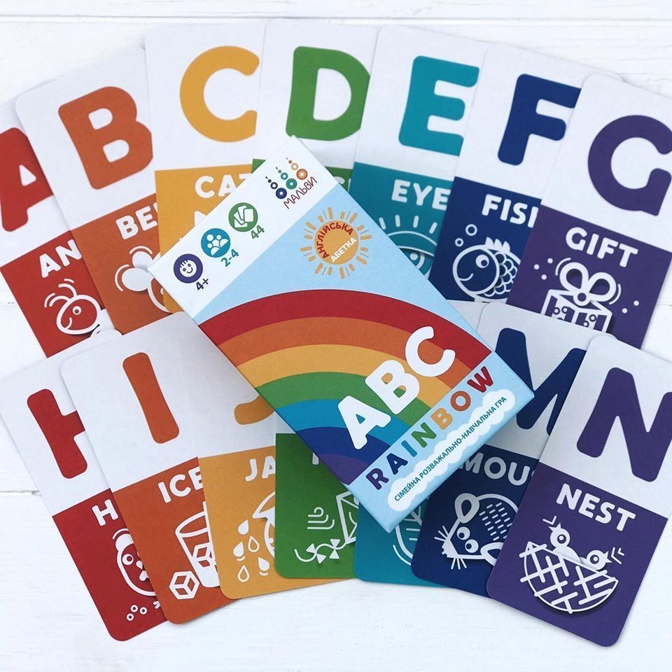 ABC rainbow. Англійська абетка