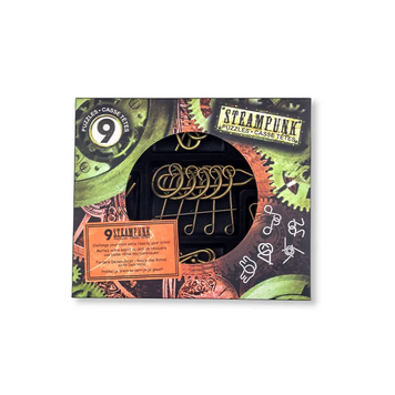 Набір головоломок 9 Steampunk Puzzles Set, червоний