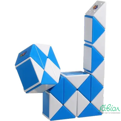 Головоломка Змійка біло-блакитна в коробці