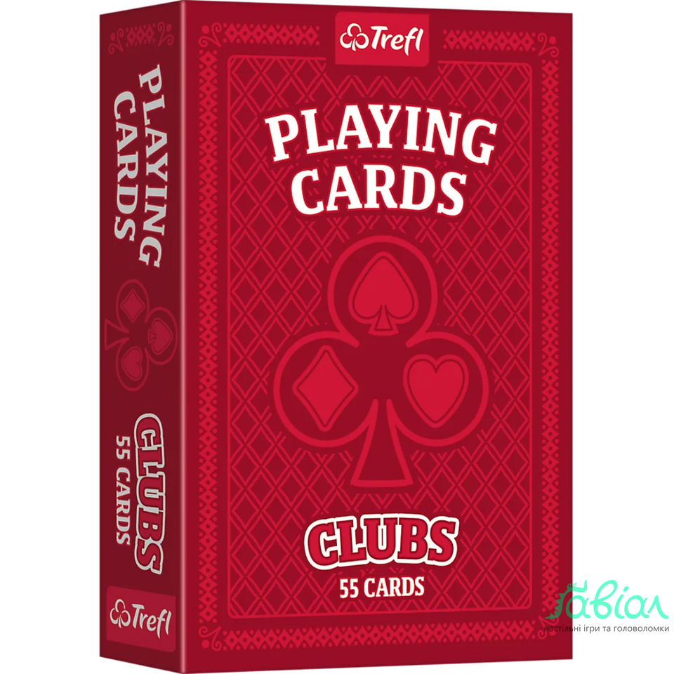 Карти Trefl Playing Cards Clubs RED/BLUE