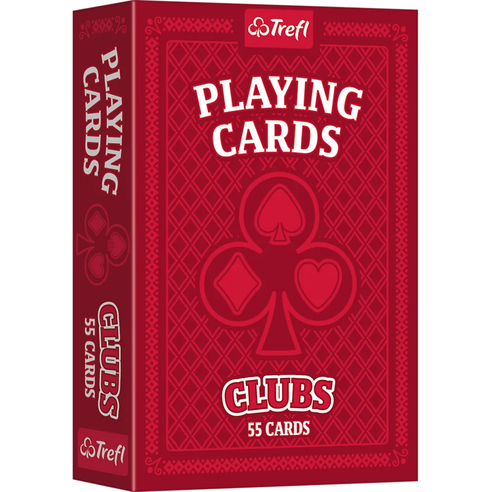 Карти Trefl Playing Cards Clubs RED/BLUE